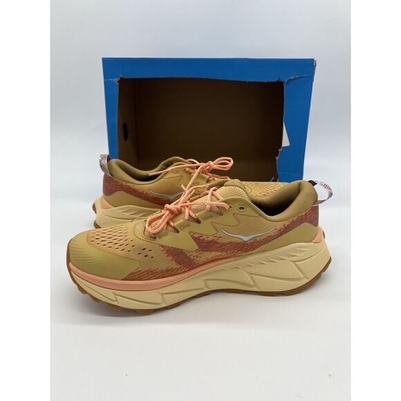 HOKA Skyline Float X Brown Pollen Hiking Shoes 114160-FLX Mens Size 10 - Picture 5 of 9